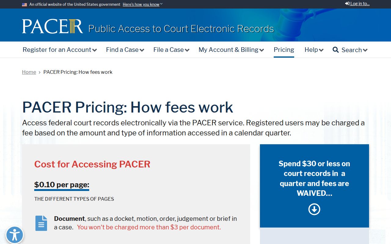 Lynchburg City arrest warrants, official PACER pricing and access information